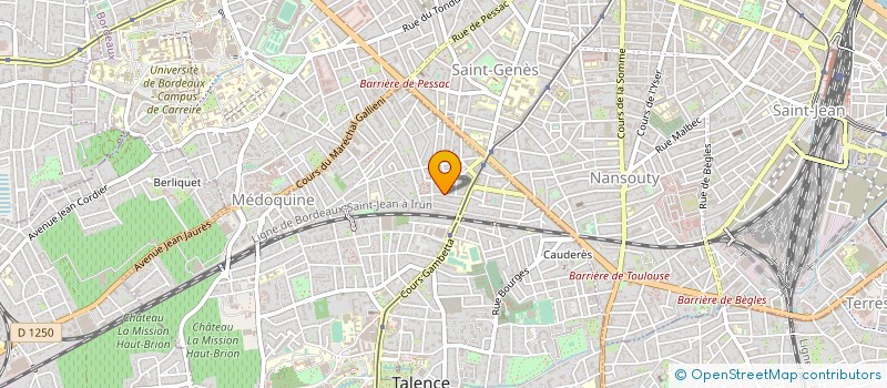 localisation de l'entreprise MATEL PRODUCTION  TALENCE