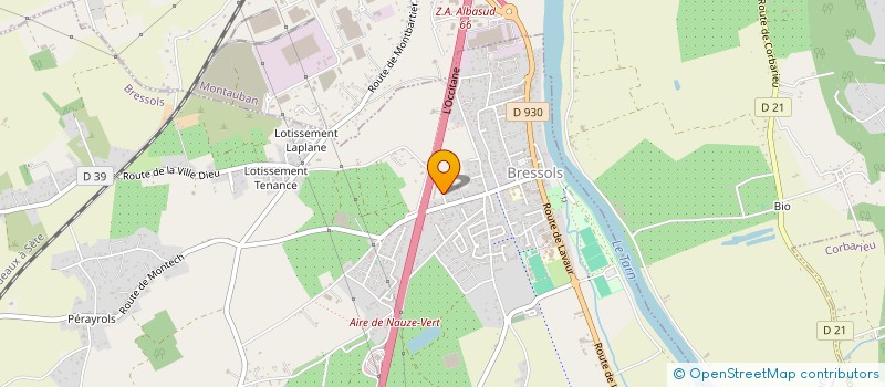 localisation de l'entreprise MATELEC à BRESSOLS