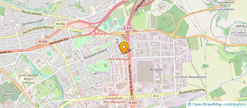 localisation de l'entreprise MATELEC SECURITE à METZ