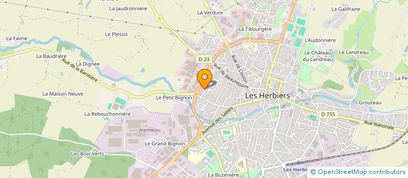 localisation de l'entreprise MATELIX à LES HERBIERS