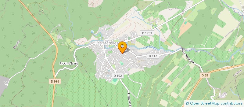 localisation de l'entreprise MATELLES PETANQUE CLUB  LES MATELLES
