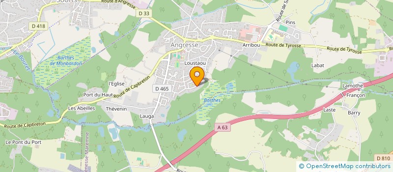 localisation de l'entreprise MATELLOU  ANGRESSE