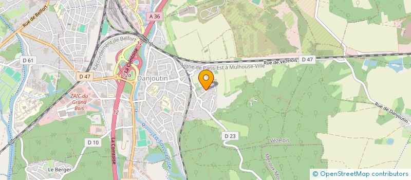 localisation de l'entreprise MATELO  DANJOUTIN