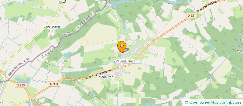 localisation de l'entreprise MATELO  VERGOIGNAN
