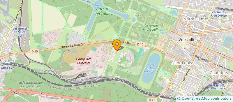 localisation de l'entreprise MATELOTS SK8PARK VERSAILLES à VERSAILLES