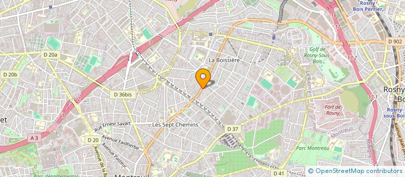 localisation de l'entreprise MATEM à MONTREUIL