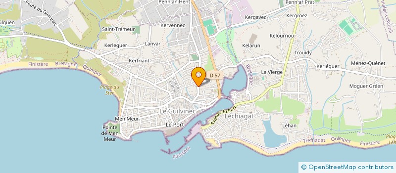 localisation de l'entreprise MATEM  GUILVINEC