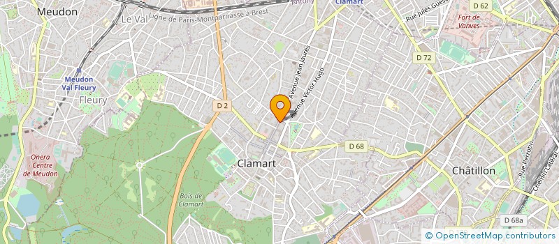 localisation de l'entreprise MATEM DECO à CLAMART