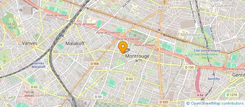 localisation de l'entreprise MATEMAR à MONTROUGE