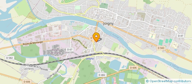 localisation de l'entreprise MATEMI à JOIGNY