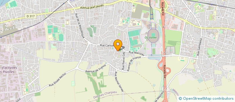 localisation de l'entreprise MATEO  DECINES-CHARPIEU