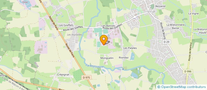 localisation de l'entreprise MATEO MAINTENANCE INDUSTRIELLE  VIRIAT