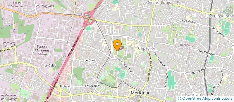 localisation de l'entreprise MATEOS  MERIGNAC