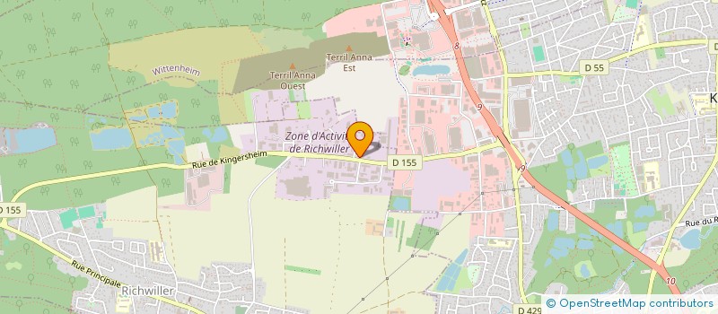 localisation de l'entreprise MATEQUIP BTP à RICHWILLER