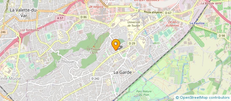 localisation de l'entreprise MATER MER APPLI TECH RECHERCHE à LA GARDE