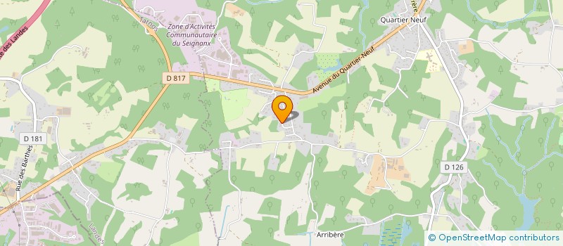 localisation de l'entreprise MATER SKINCARE  ST-MARTIN-DE-SEIGNANX