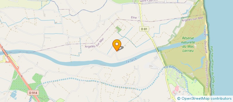 localisation de l'entreprise MATERBIO  ARGELES-SUR-MER