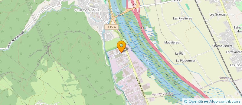 localisation de l'entreprise MATERDEM à VEUREY-VOROIZE