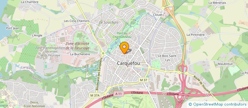 localisation de l'entreprise MATERI à CARQUEFOU