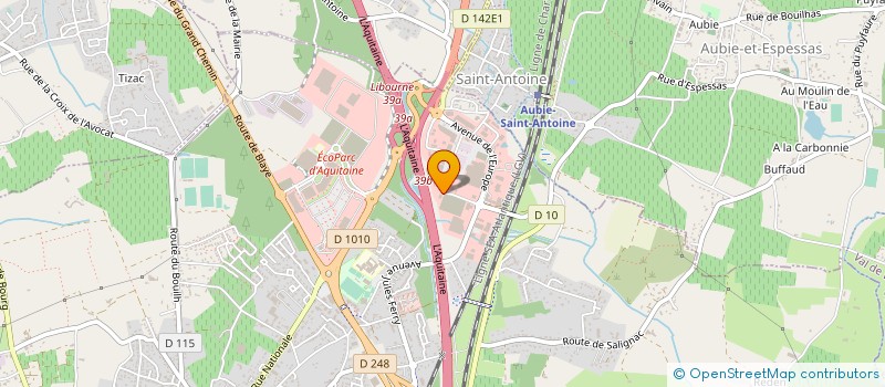 localisation de l'entreprise MATERI'HOME BTP à SAINT-ANDRE-DE-CUBZAC