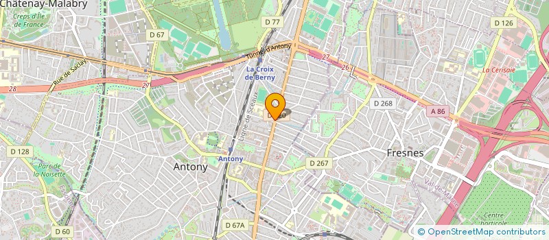 localisation de l'entreprise MATERIA à ANTONY