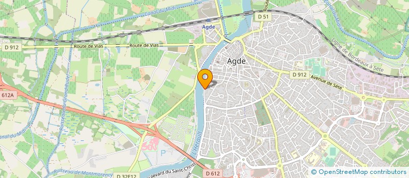 localisation de l'entreprise MATERIAUX AGATHOIS  AGDE