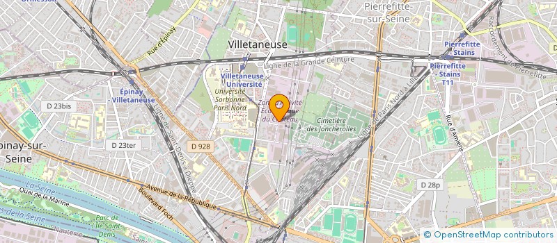 localisation de l'entreprise MATERIAUX APPAREIL REPAR LOCATION EUROPE à VILLETANEUSE