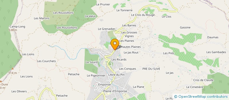 localisation de l'entreprise MATERIAUX CARRIERES TERRASSEMENTS à SAINTE-MAXIME