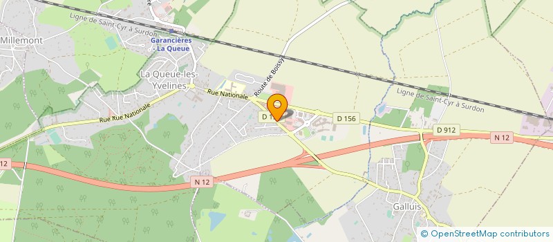 localisation de l'entreprise MATERIAUX & CONFORT  LA QUEUE-LES-YVELINES