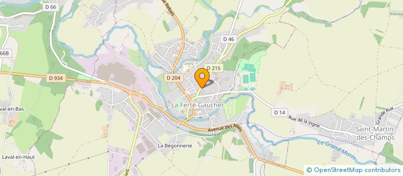 localisation de l'entreprise MATERIAUX CONSTRUCTION FERTOIS à LA FERTE-GAUCHER