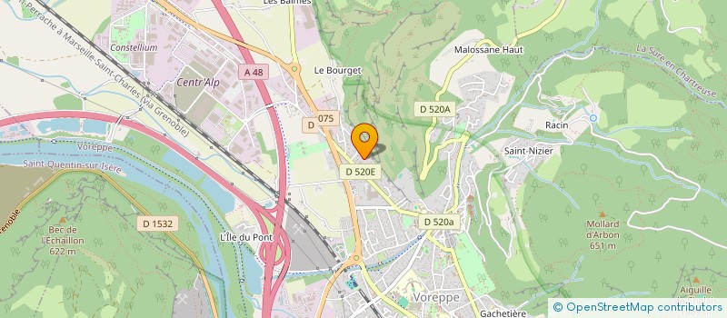 localisation de l'entreprise MATERIAUX DE CHARTREUSE à VOREPPE