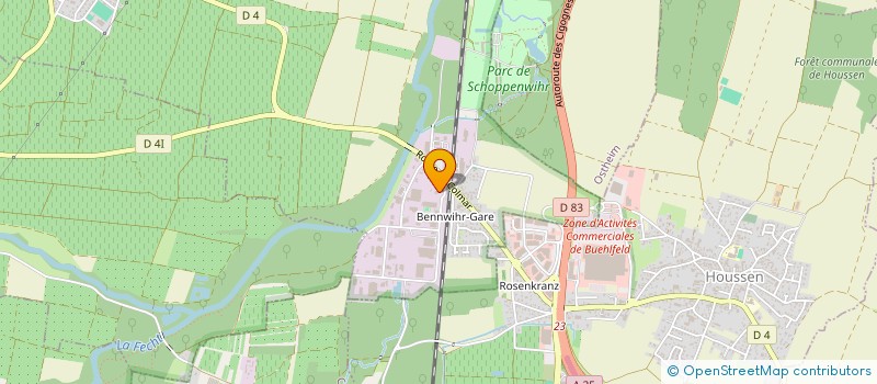 localisation de l'entreprise MATERIAUX DE CONSTRUCTION KOEGLER  BENNWIHR