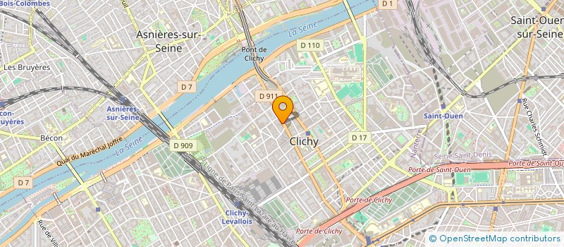 localisation de l'entreprise MATERIAUX DE PARIS à CLICHY