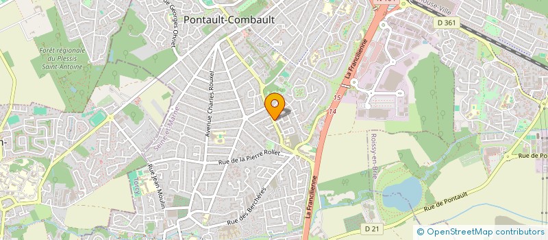 localisation de l'entreprise MATERIAUX DE PONTAULT COMBAULT à PONTAULT-COMBAULT