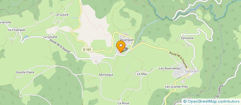 localisation de l'entreprise MATERIAUX DU HAUT FOREZ  SAUVAIN