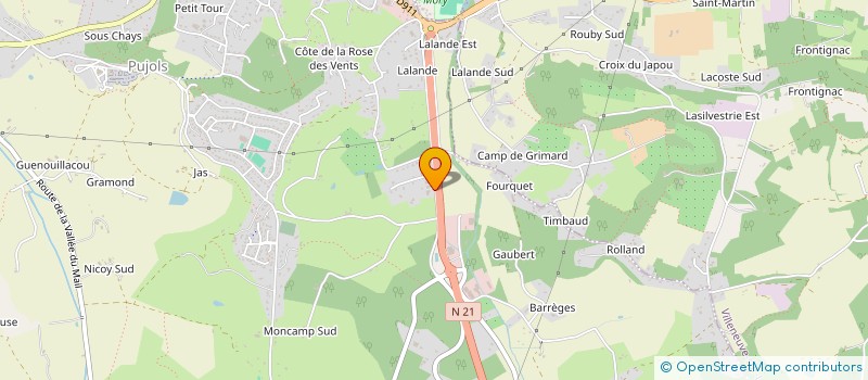 localisation de l'entreprise MATERIAUX DU RADAIL  VILLENEUVE-SUR-LOT