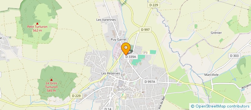 localisation de l'entreprise MATERIAUX DUFRANCAIS à BILLOM