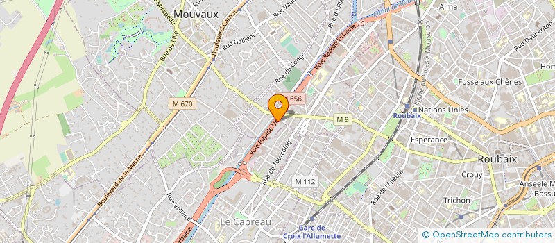 localisation de l'entreprise MATERIAUX ENROBES DU BETHUNOIS à TOURCOING
