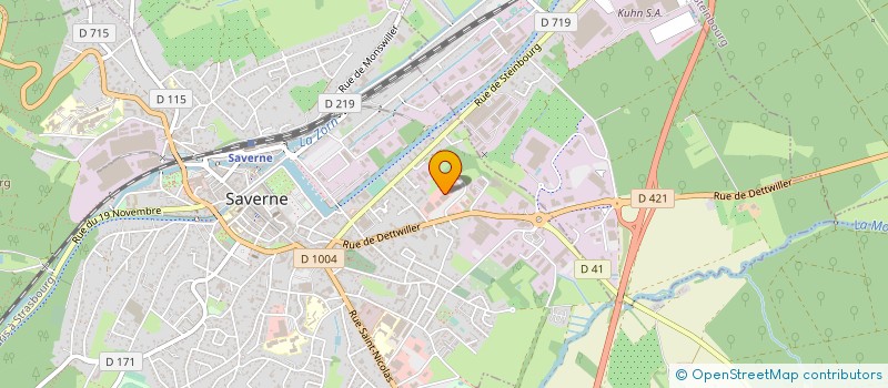 localisation de l'entreprise MATERIAUX ET BRICOLAGES SAVERNOIS à SAVERNE