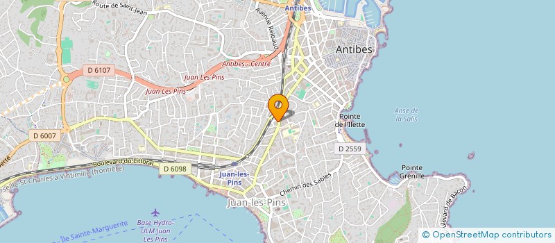 localisation de l'entreprise MATERIAUX ET CONSTRUCTIONS MEDITERRANEENS à ANTIBES