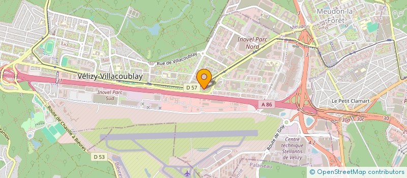 localisation de l'entreprise MATERIAUX ET ENVIRONNEMENT  VELIZY-VILLACOUBLAY