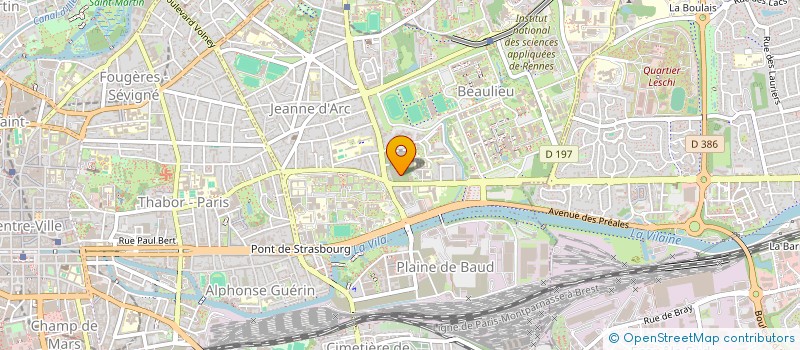 localisation de l'entreprise MATERIAUX ETUDES RENNES  RENNES