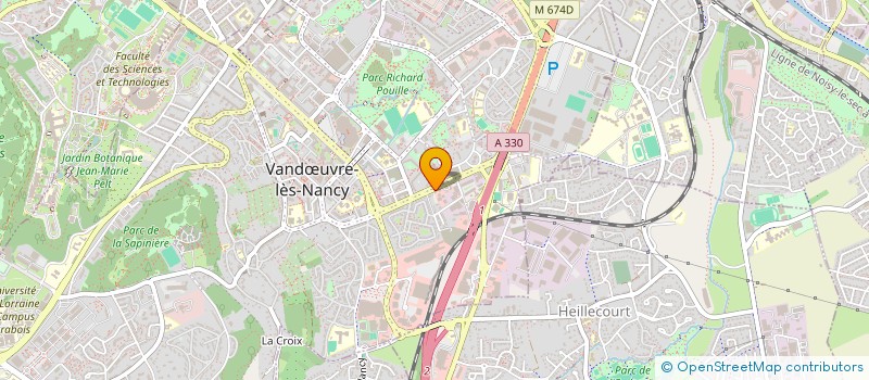 localisation de l'entreprise MATERIAUX ISOLATION PLAFONDS SUSPENDUS  VANDUVRE-LES-NANCY