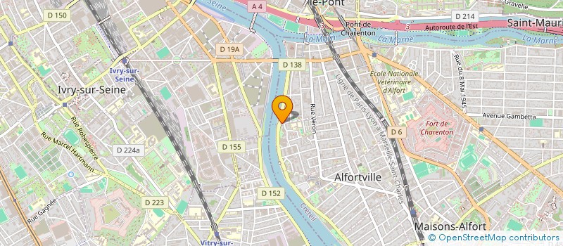 localisation de l'entreprise MATERIAUX LOISIRS EXPANSION  ALFORTVILLE