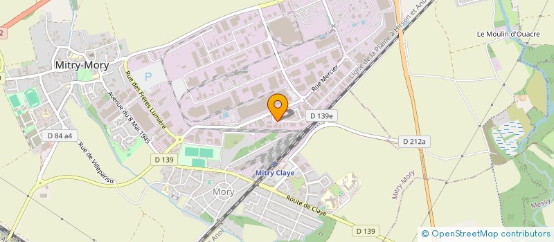 localisation de l'entreprise MATERIAUX MITRY  MITRY-MORY