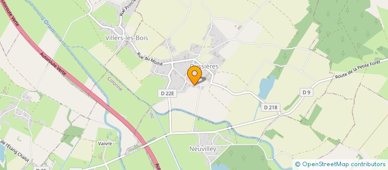 localisation de l'entreprise MATERIAUX NATURELS FRANCHE-COMTE  OUSSIERES