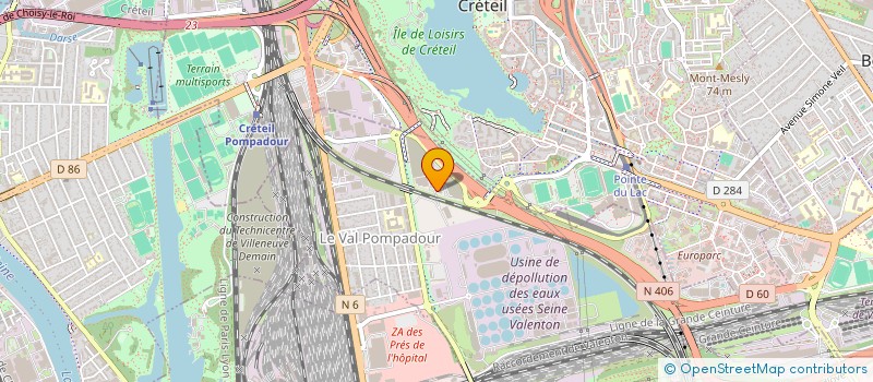 localisation de l'entreprise MATERIAUX ROUTIERS DE BONNEUIL  VALENTON