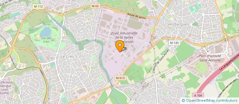 localisation de l'entreprise MATERIAUX ROUTIERS DE L'HERAULT à VENDARGUES