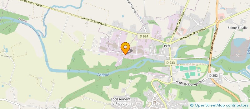 localisation de l'entreprise MATERIAUX ROUTIERS LANDAIS à CAUNA