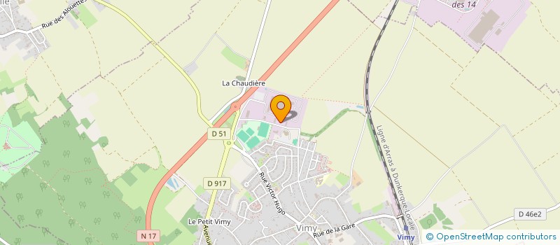 localisation de l'entreprise MATERIAUX TERRASSEMENT MACADAM PIMBERT  VIMY